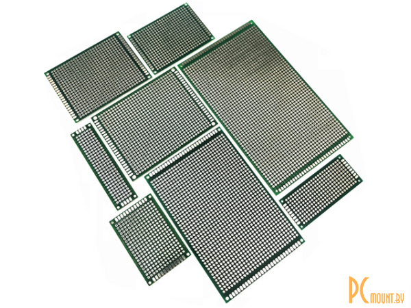 Arduino, Печатная плата, PCB Board 5x7cm, шаг 2.54мм, Double-side
