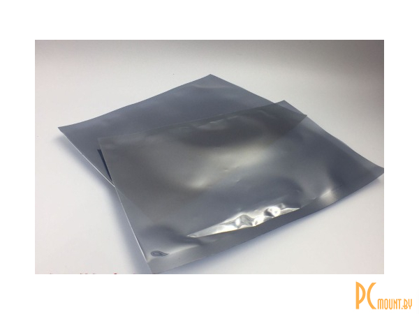 Антистатический пластиковый мешок для упаковки 80 mm * 120 mm * 0.075mm, прозрачный серый