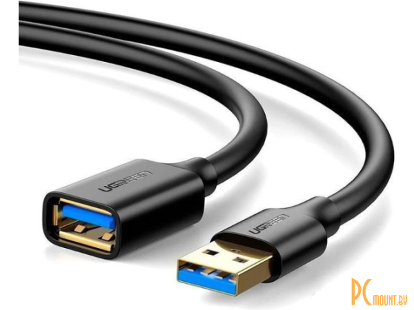 Кабель UGREEN US129-30127 USB-A 3.0 (M) to USB-A 3.0 (F), 3m, Black