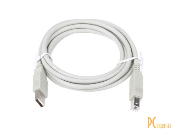 Кабель USB 2.0 A-B Telecom TC6900-1.8M, 1.8m, серый