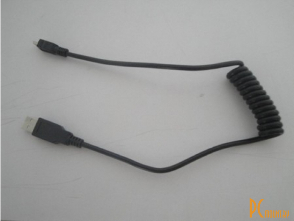 Кабель USB->MiniUSB Espada, спиральный, 1м
