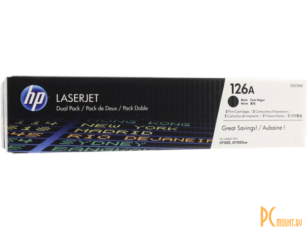 Картридж HP CE310AD (№126A) Dual Pack Black