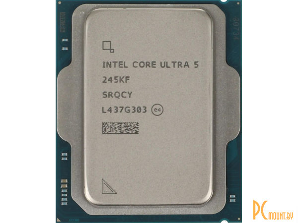 процессор Socket-1851 Core Ultra 5 245KF 14C/14T (6P 4.2/5.2GHz + 8E 3.6/4.6GHz) 24MB 159W (Без ВИДЕО) (oem) Intel