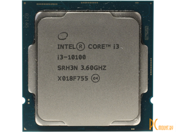 Процессор Intel Core i3-10100 BOX Soc-1200