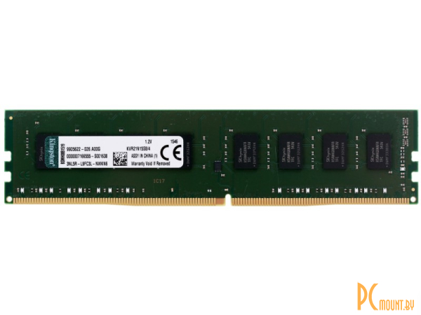 Память оперативная DDR3, 4GB, PC12800(1600MHz), Kingston KVR16N11S8/4