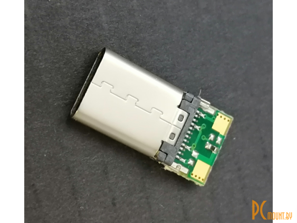 Разъем Connector USB 3.1 Type-C, male, монтаж на кабель