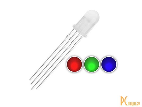 Светодиод RGB / LED Doide RGB 5mm 4pin фото Светодиод RGB / LED Doide RGB 5mm 4pin