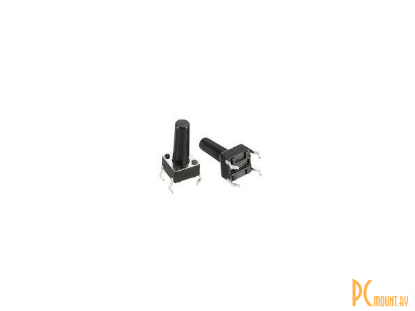 Переключатель кнопочный, 6 x 6 x 13 mm, 4 pin, пылевлагозащищенный фото Переключатель кнопочный, 6 x 6 x 13 mm, 4 pin, пылевлагозащищенный
