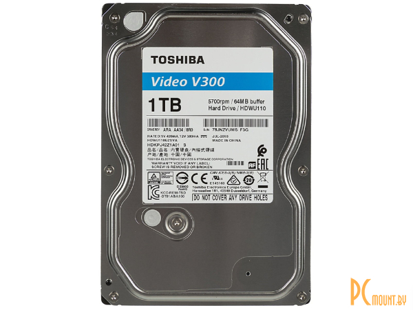 Жесткий диск 1TB Toshiba HDWU110UZSVA SATA-III