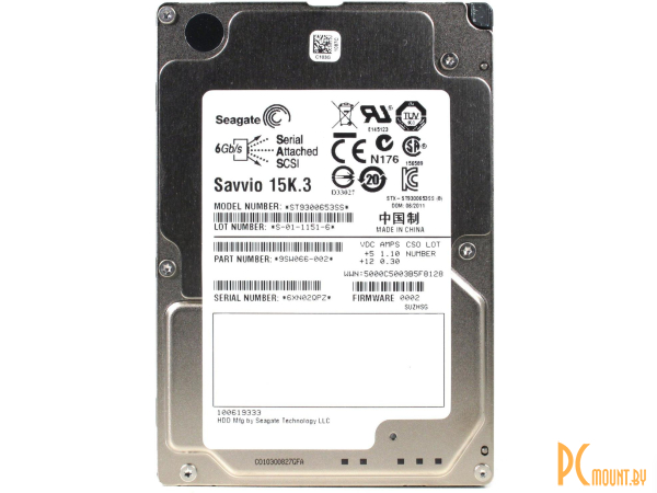 Жесткий диск (б/у) 300GB SAS2.0 Dell 0H8DVC (Seagate ST9300653SS) 2,5"