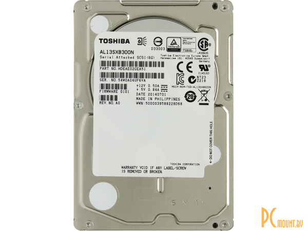 Жесткий диск (б/у) 300GB SAS2.0 Toshiba AL13SXB300N 2,5"
