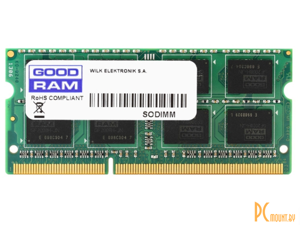 Память для ноутбука SODDR3, 8GB, PC12800 (1600MHz), Goodram GR1600S3V64L11/8G