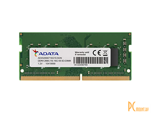 Память для ноутбука (б/у как новое) SODDR4, 16GB, PC21300 (2666MHz), A-Data AD4S2666716G19-SGN