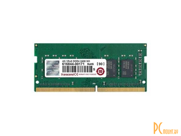Память для ноутбука SODDR4, 4GB, PC19200 (2400MHz), TRANSCEND JM2400HSH-4G