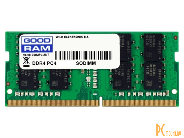 Память для ноутбука SODDR4, 8GB, PC21300 (2666MHz), Goodram GR2666S464L19S/8G