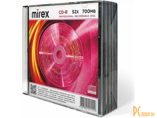 CD-R Mirex Brand 52X 700MB Slim case