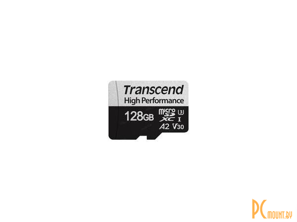 Карта памяти MicroSDXC, 128GB, Сlass 10, UHS-I, U3, Transcend TS128GSDC330S