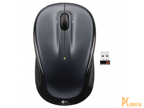 Мышь Logitech M325 Wireless Mouse, Dark Silver, (910-002143) 3btn+Roll, USB, RTL