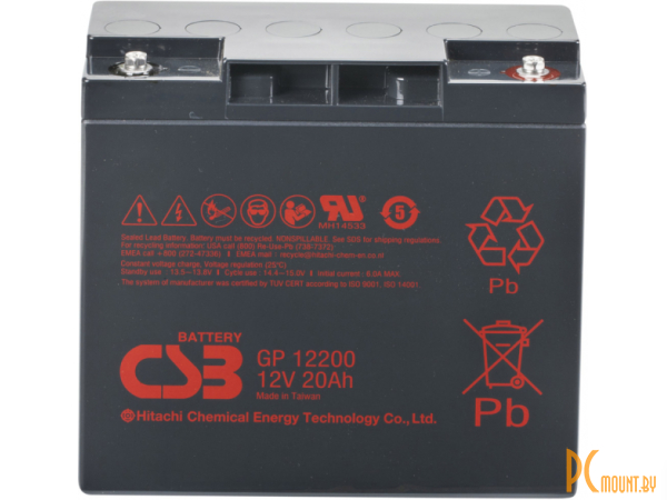 Источник бесперебойного питания UPS Аккумуляторная батарея CSB GP 12200 B1 12V/20Ah