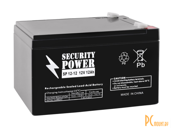 Источник бесперебойного питания UPS Аккумулятор  Security Power SP 12-12 12V/12Ah