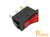IRS-101-3C on-off Переключатель клавишный красный с подсветкой, AC250В 5А