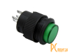 R16-503AD-G Lock Переключатель кнопочный с фиксацией, зеленый, LED подсветка DC3В, AC250V, 3А