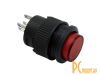 R16-503AD-R Lock Переключатель кнопочный с фиксацией, красный, LED подсветка DC3В, AC250V, 3А