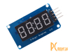 Модуль LED 4-х разрядный семисегментный индикатор 0.36", чип TM1637