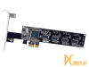 COM I/O ports - RS232 плата портов PCI-Ex  контроллер  SMARTY PC--0104