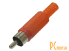 7-0206 / RP-405 red Разъем RCA штекер на кабель красный