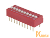 DS-10 DIP переключатель, 2.54