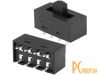 KBB10 Переключатель движковый для фена, 8 контактов, 6 А, 250 В, -25…+85 °С, 10х20.5х8.5 мм