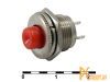 PSW-3-R 220В 0.3А 6мм Переключатель кнопочный