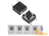 IT-1102W Кнопка тактовая 6x6x4.3 мм, в рулоне, OFF-(ON), 50 мА, 12 В, 100 мОм, SMD