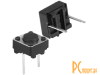 KAN0653-0431B Кнопка тактовая, 6x6x4.3 мм, OFF-(ON), 50 мА, 12 В, 100 мОм