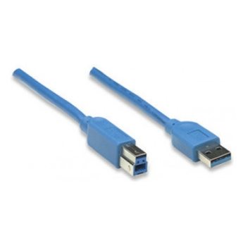 USB A/B/Micro/Mini/Type-C: ATcom USB 3.0 AM - BM 3m Blue АТ12824 AT2824