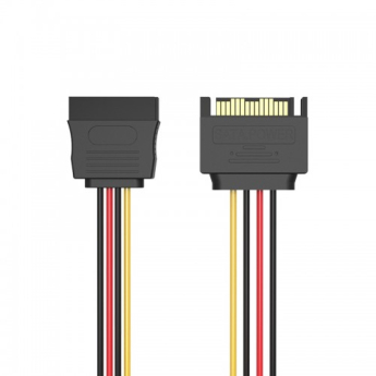 PCI-E (Riser) / SATA / eSATA / IDE / MOLEX: кабель Vention SATA 15 pin M/SATA 15 pin F Black 0.3m KDABY