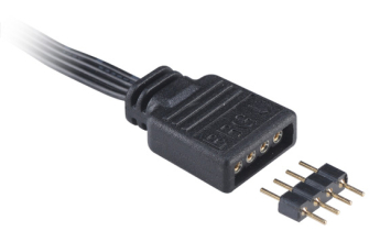 Аксессуары (клеммы, зажимы и др.): кабель Akasa 4-pin to 4x 4-pin RGB LED Connector Multiplier Cable AK-CBLD05-40BK