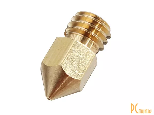 фото Сопло MK8 3mm / 0.6mm, резьба М6, латунь Сопло MK8 3mm / 0.6mm, резьба М6, латунь