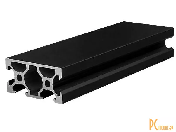 фото Профиль станочный 2040-N1 V-slot 1000mm, черный Профиль станочный 2040-N1 V-slot 1000mm, черный