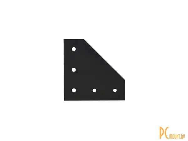 Соединительная пластина L-типа для профиля 4040, скошенная,  черная