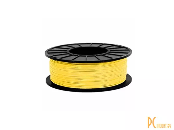 ABS Пластик для 3D печати (филамент) в катушках, Alfa-filament, ABS STANDART, Yellow