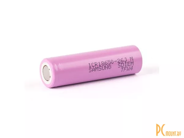 фото Аккумулятор Samsung 18650 2600 mAh 3.6 V ICR18650-26J Аккумулятор Samsung 18650 2600 mAh 3.6 V ICR18650-26J