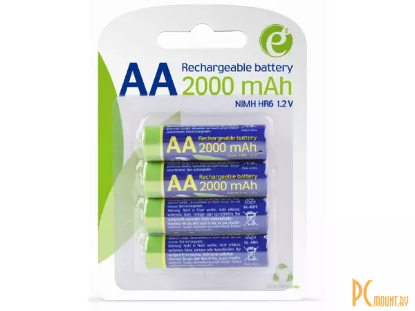 фото Аккумулятор Ni-MH Gembird AA EG-BA-AA20R4-01 Аккумулятор Ni-MH Gembird AA EG-BA-AA20R4-01