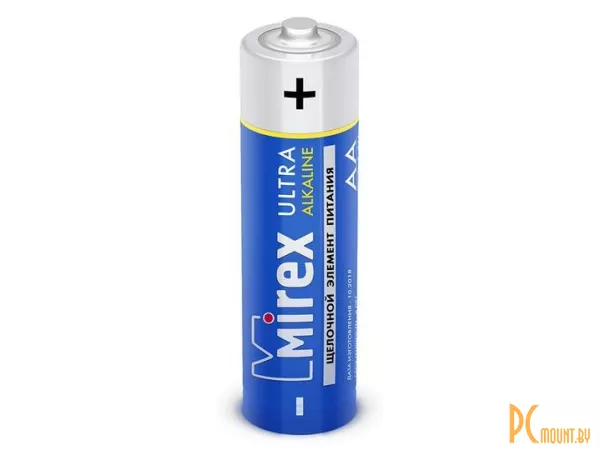 Батарея щелочная Mirex LR6 / AA 1.5V, 1 шт.
