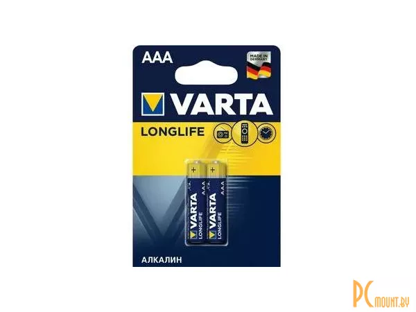 Батарейка Varta LR03 /4103 Alkaline /Longlife AAA блистер 2шт