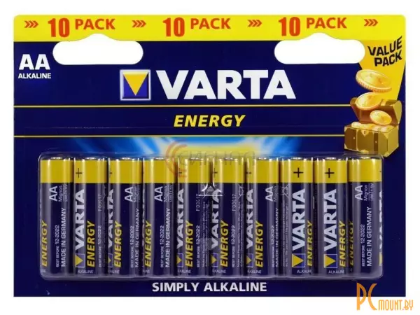Элемент питания VARTA ENERGY 4106 LR6 BL10 (упаковка 10 штук)