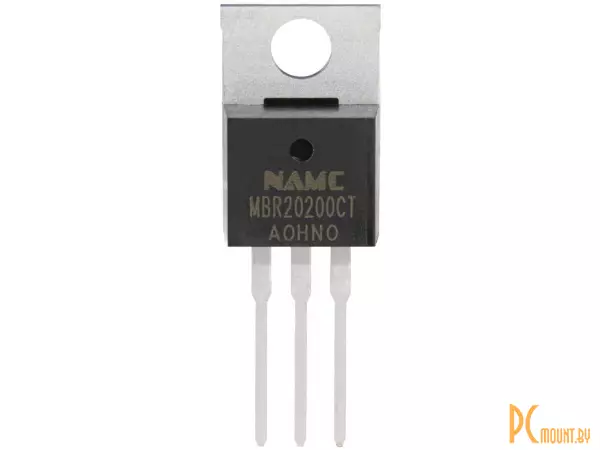 фото MBR20200CT MiC Диод Шоттки 20А, 200В, TO-220 MBR20200CT MiC Диод Шоттки 20А, 200В, TO-220
