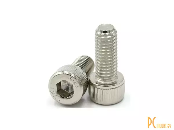 фото Винт M2x16 цилиндрическая головка под шестигранник, 12.9 сталь, покрытие никель, DIN912, ISO4762, ISO12474, 1 упак. 10 шт. Винт M2x16 цилиндрическая головка под шестигранник, 12.9 сталь, покрытие никель, DIN912, ISO4762, ISO12474, 1 упак. 10 шт.
