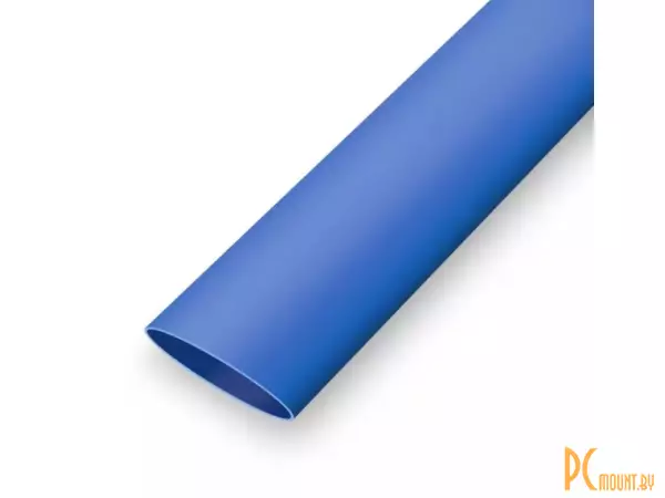 Трубка термоусадочная 2:1 O1.5мм бесклеевая синяя 10 метров